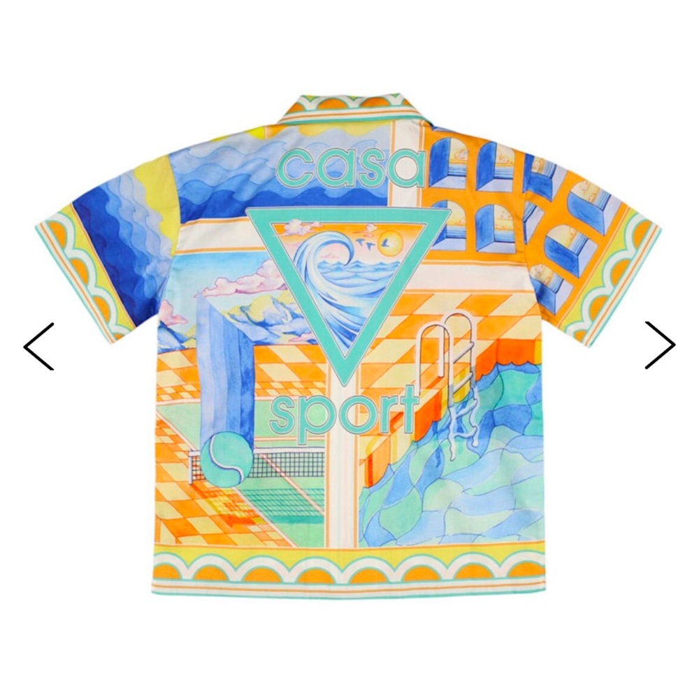 Casa Sport Multicolor Graphic Button-Down Shirt for Kids